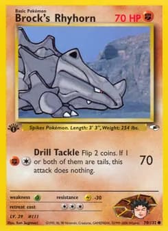 Brock's Rhyhorn — Gym Heroes #70