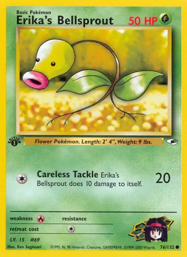 Erika's Bellsprout — Gym Heroes #76