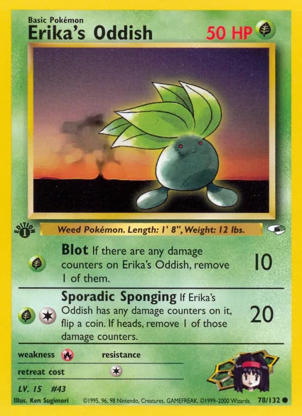 Erika's Oddish — Gym Heroes #78