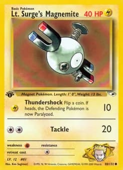 Lt. Surge's Magnemite — Gym Heroes #80