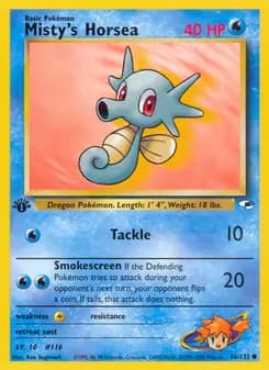 Misty's Horsea — Gym Heroes #86