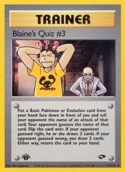 Blaine's Quiz #3 — Gym Challenge #112