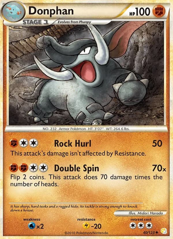 Donphan — HeartGold SoulSilver #40