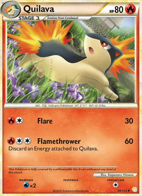 Quilava — HeartGold SoulSilver #49