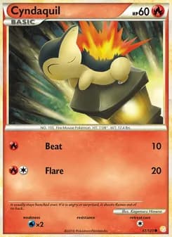 Cyndaquil — HeartGold SoulSilver #61