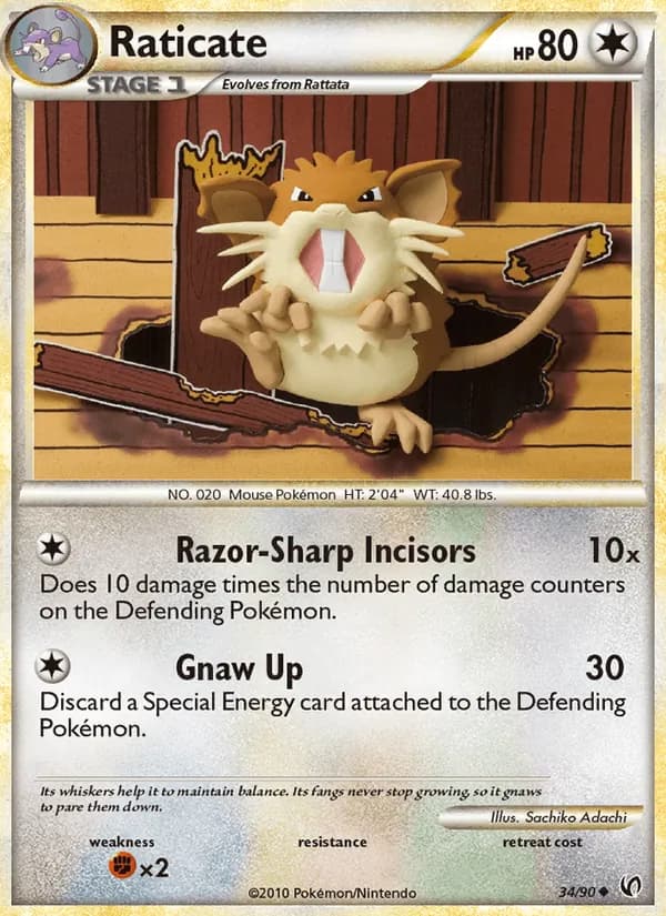 Raticate — Undaunted #34