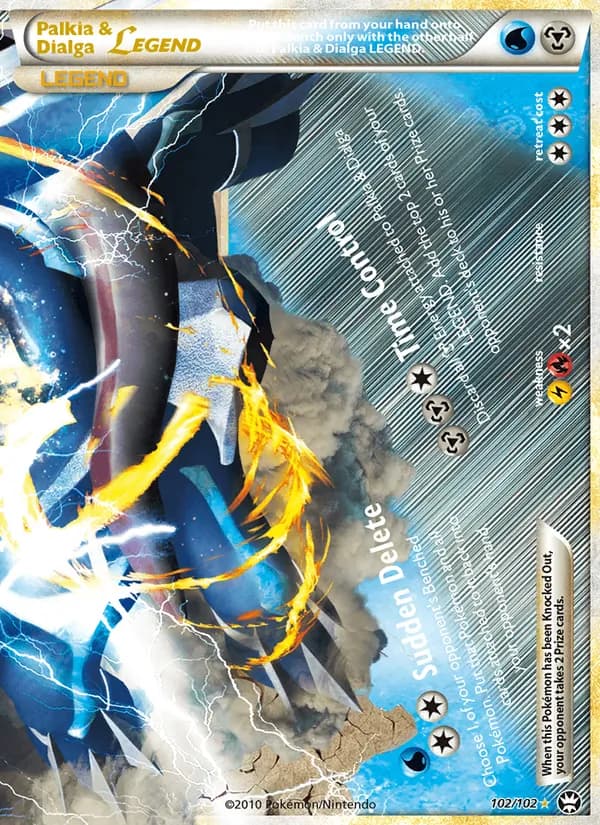 Palkia & Dialga LEGEND — Triumphant #102