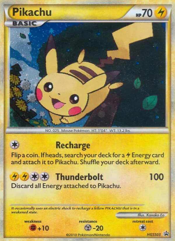 Pikachu — HGSS Black Star Promos #HGSS03