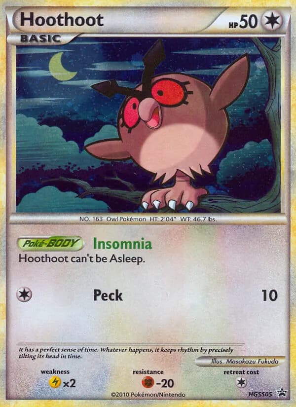 Hoothoot — HGSS Black Star Promos #HGSS05