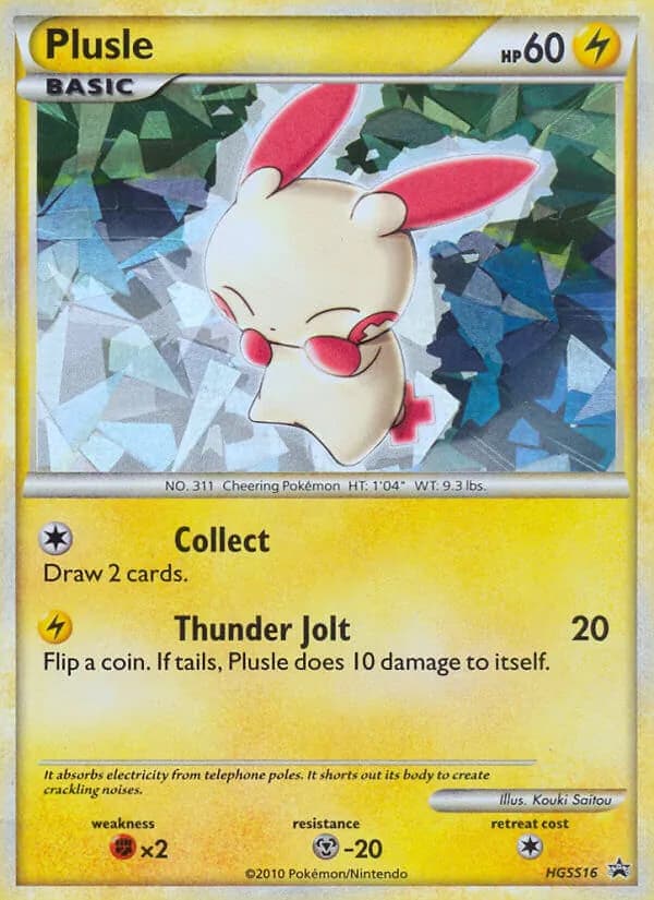 Plusle — HGSS Black Star Promos #HGSS16