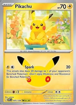 Pikachu — 30th Celebration #025