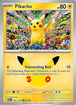 Pikachu — 30th Celebration #040