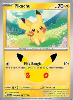 Pikachu — 30th Celebration #047