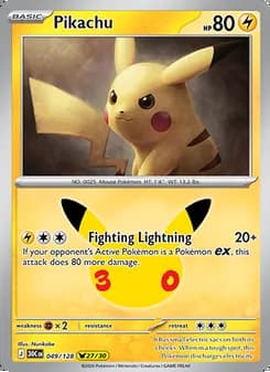 Pikachu — 30th Celebration #049