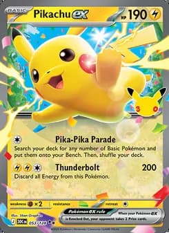 Pikachu ex — 30th Celebration #053