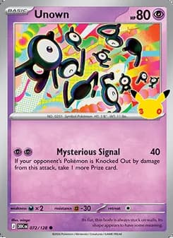 Unown — 30th Celebration #072