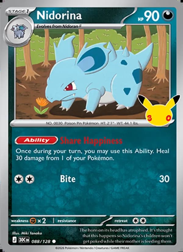 Nidorina — 30th Celebration #088
