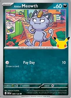 Alolan Meowth — 30th Celebration #089