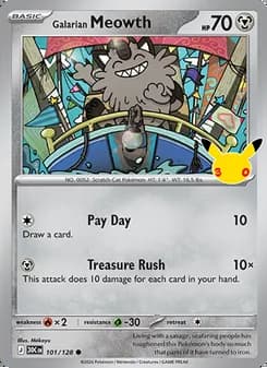 Galarian Meowth — 30th Celebration #101