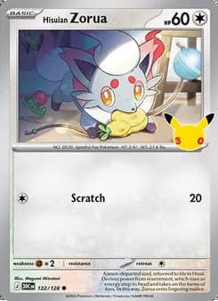 Hisuian Zorua — 30th Celebration #122