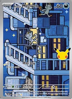 Alolan Meowth — 30th Celebration #139