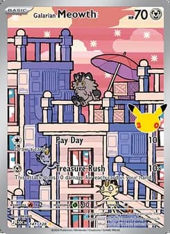 Galarian Meowth — 30th Celebration #141