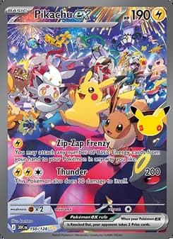 Pikachu ex — 30th Celebration #150
