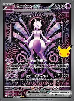 Mewtwo ex — 30th Celebration #151