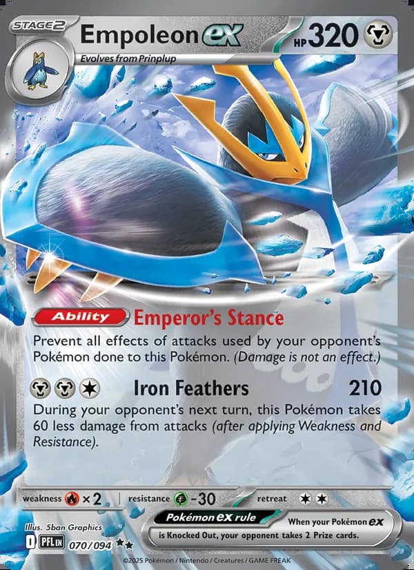 Empoleon ex — Phantasmal Flames #070