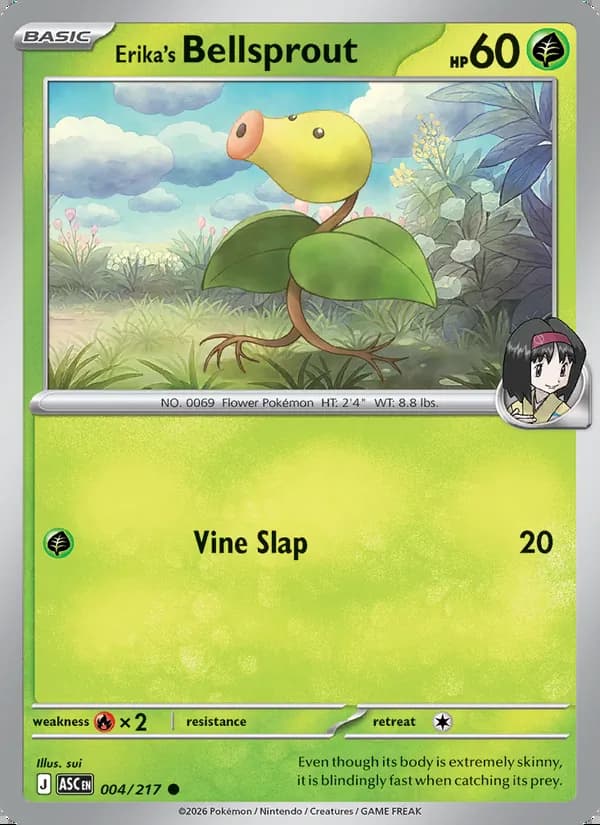 Bellsprout de Erika — Héroes Ascendentes #004