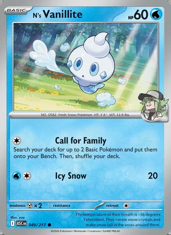 N's Vanillite — Ascended Heroes #049