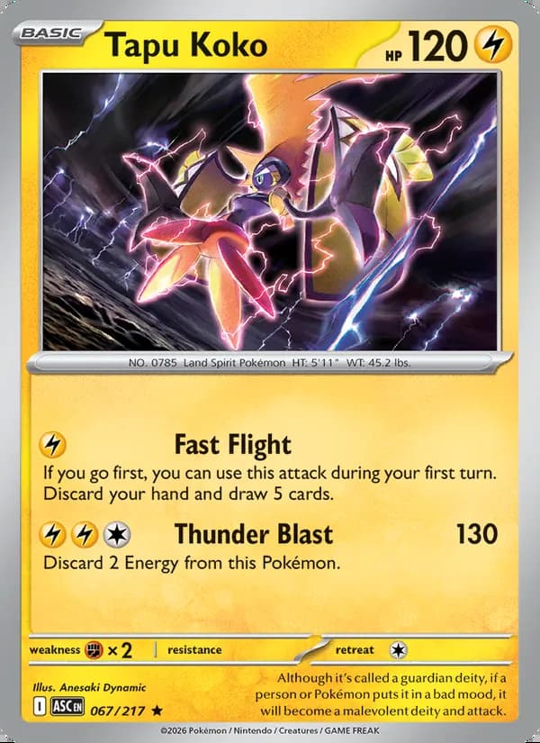 Tapu Koko — Héroes Ascendentes #067