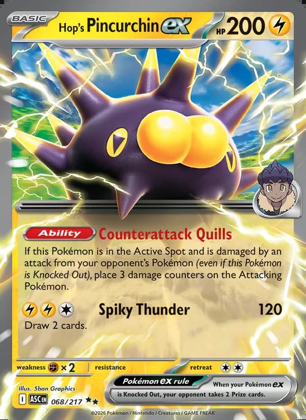 Hop's Pincurchin ex — Ascended Heroes #068