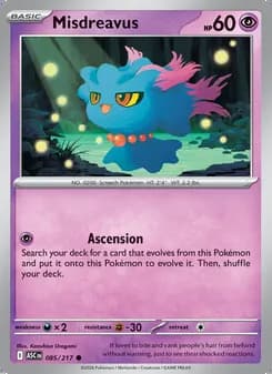 Misdreavus — Ascended Heroes #085