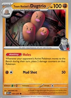 Team Rocket's Dugtrio — Ascended Heroes #101