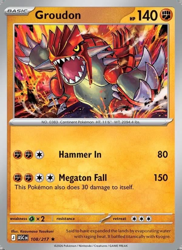 Groudon — Ascended Heroes #108