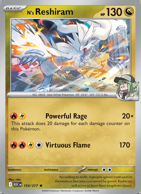 N's Reshiram — Ascended Heroes #154