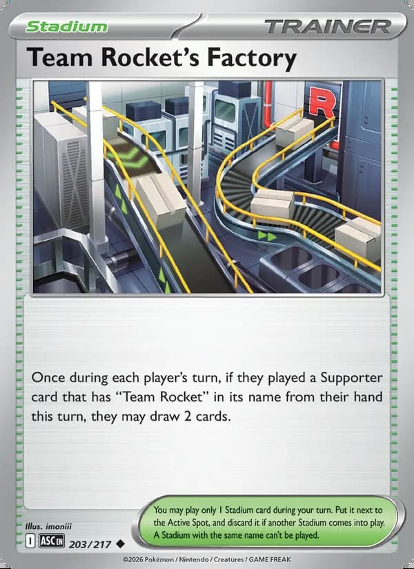 Team Rocket's Factory — Ascended Heroes #203