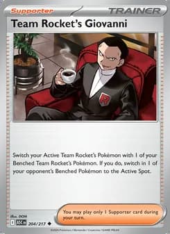 Team Rocket's Giovanni — Ascended Heroes #204