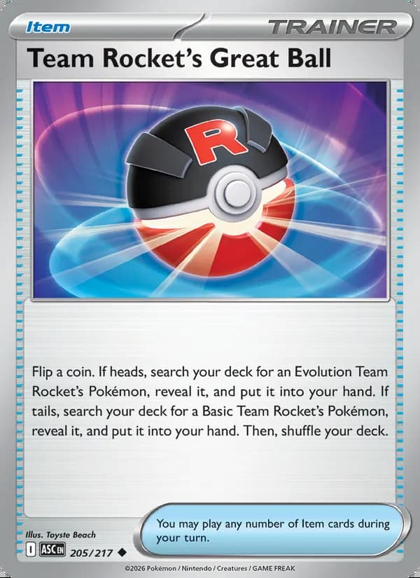 Team Rocket's Great Ball — Ascended Heroes #205