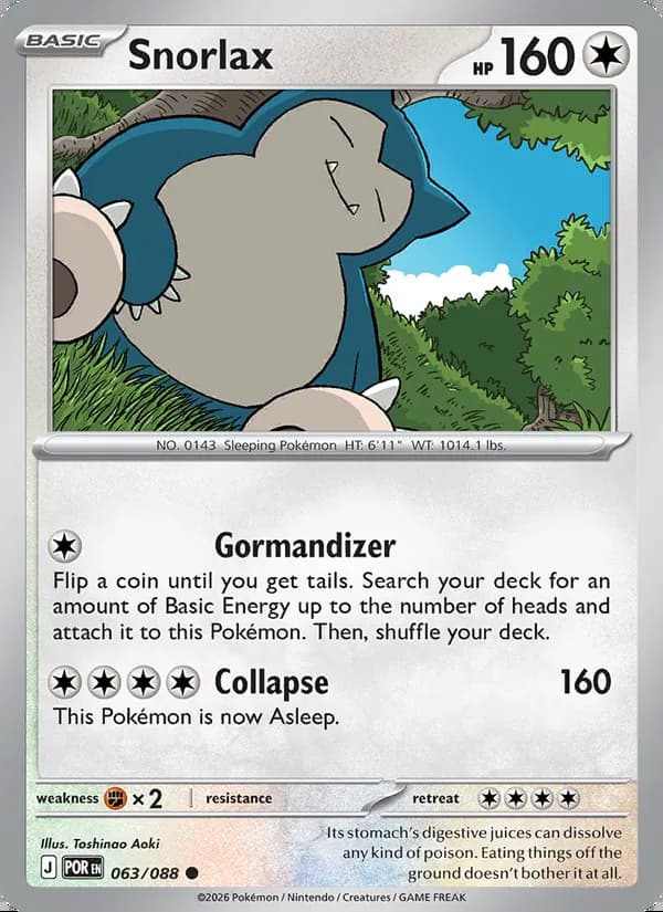 Snorlax — Perfect Order #063