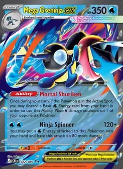 Mega-Greninja ex — Caos Creciente #022