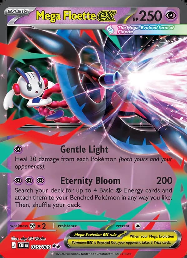 Mega Floette ex — Chaos Rising #035