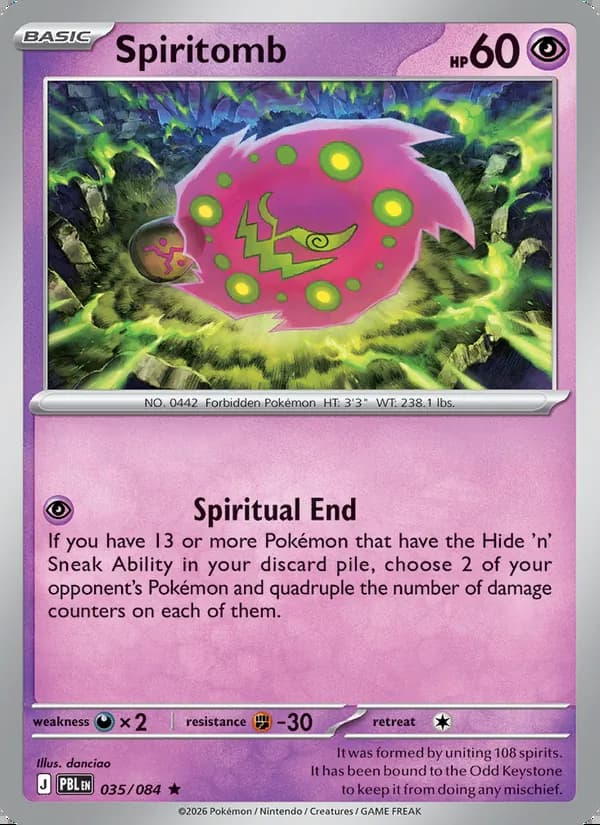Spiritomb — Oscuridad Absoluta #035