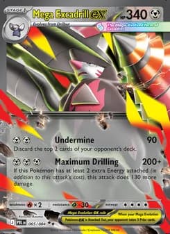 Mega Excadrill ex — Pitch Black #065