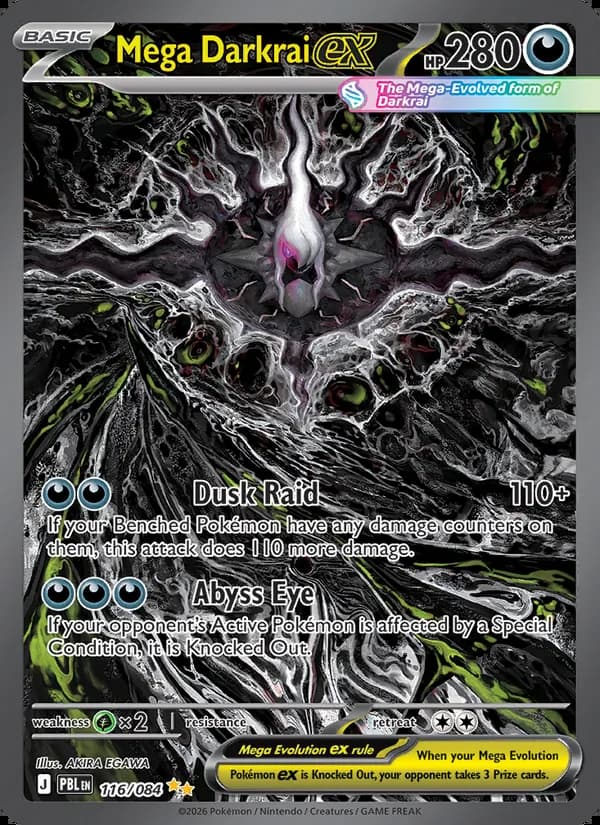 Mega Darkrai ex — Pitch Black #116