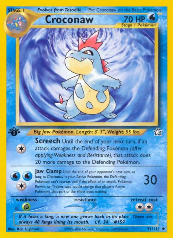 Croconaw — Neo Genesis #31