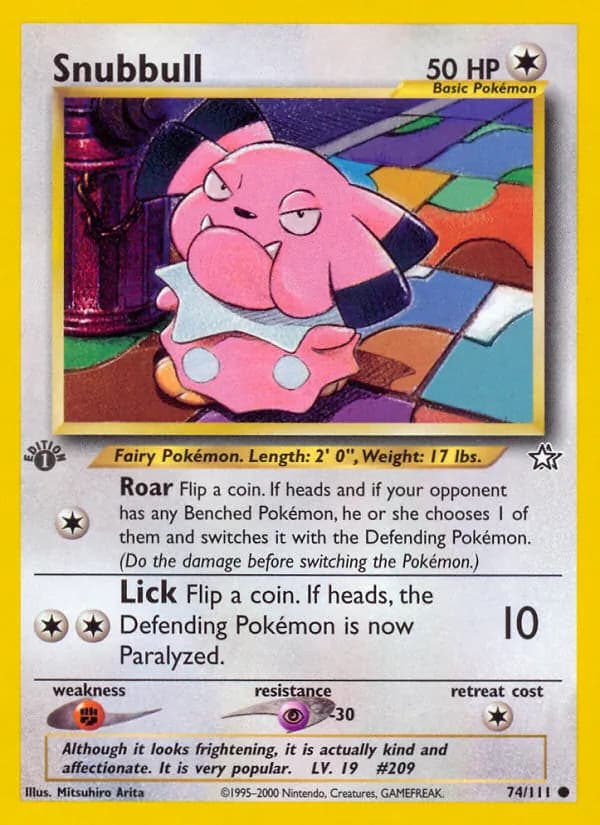 Snubbull — Neo Genesis #74