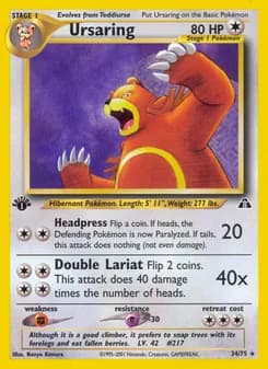 Ursaring — Neo Discovery #34