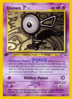 Unown [F] — Neo Discovery #48